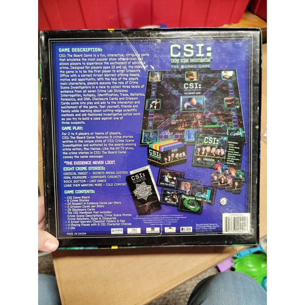CSI: Crime Scene Investigation The Crime Game The Board Game